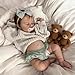 Zero Pam Full Silicone Reborn Baby Dolls Girls 20 Inch Sleeping Realistic Baby Dolls Girl Real Looking Newborn Babies Doll That Look Real Waterproof Silicone Babys Doll for Girls Toys - Image 2