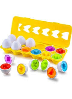 UKR Interactive Matching Egg Toy for Kids,Toddler Matching Egg Learning Educational Toy (Shapes)  - Image 1