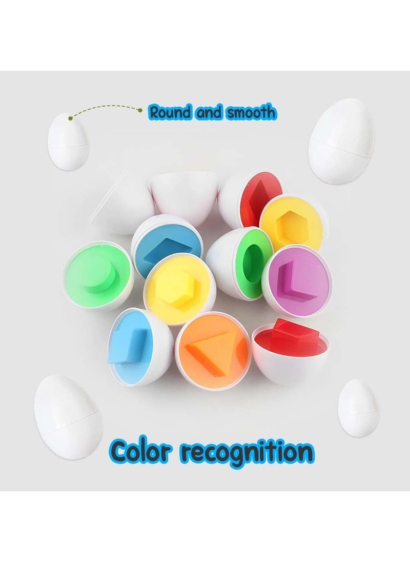 UKR - Interactive Matching Egg Toy for Kids,Toddler Matching Egg Learning Educational Toy (Shapes) - Image 1