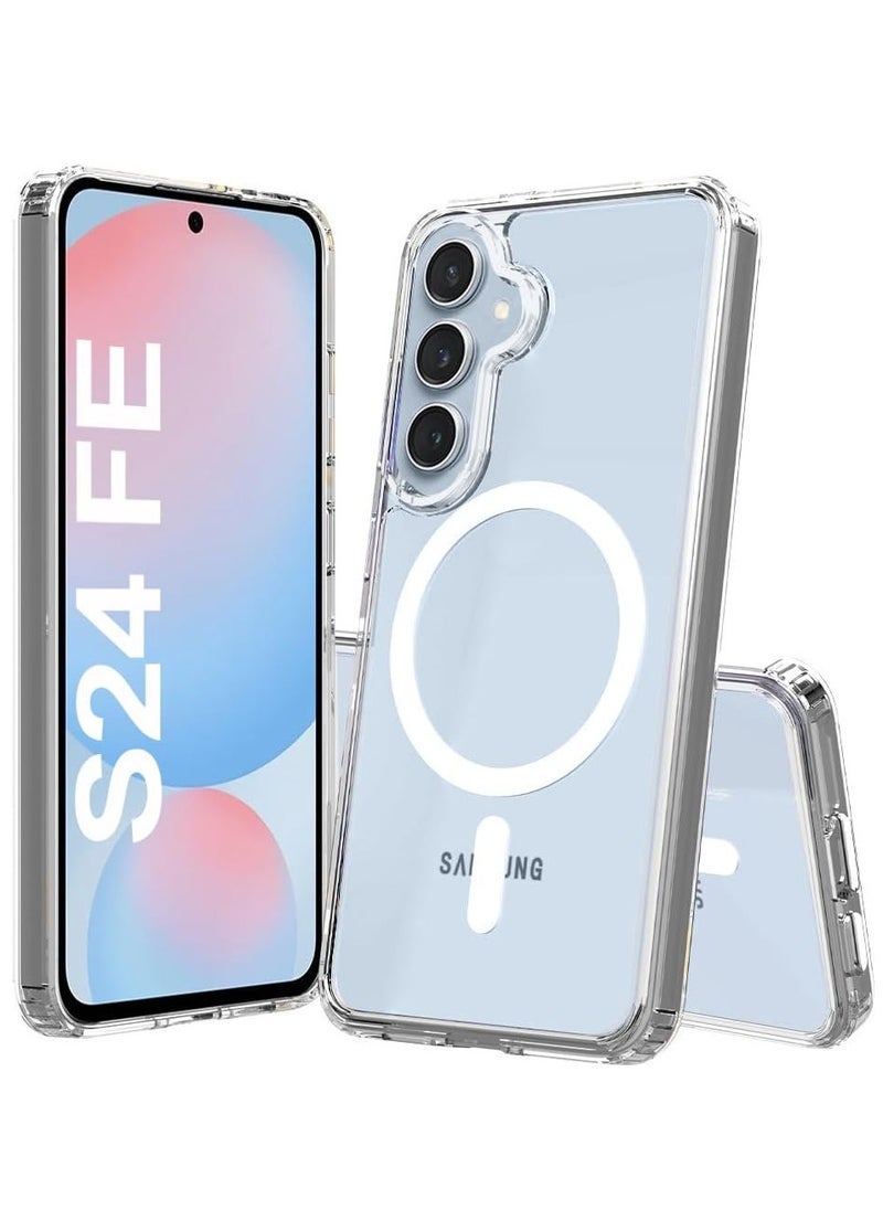 Raxoom Samsung Galaxy S24 FE 5G Case (2024) â€“ Magnetic Hard Back Cover with MagSafe Compatibility â€“ Slim Shockproof Bumper Case â€“ Wireless Charging Support â€“ Durable Anti-Scratch Protection â€“ Sleek Design for Everyday Use - Image 1
