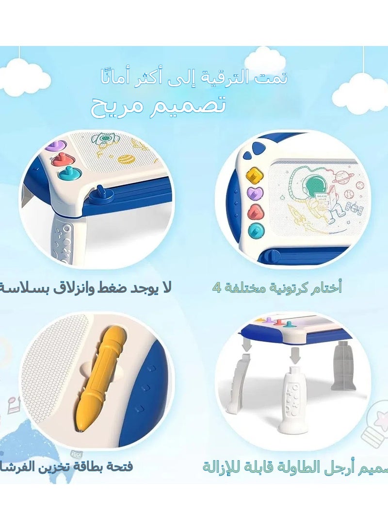 عام لوح رسم مغناطيسي، لعبة رسم وتلوين بواسطة المغناطيس، لعبة تعليمية للأطفال في سن 1-3 سنوات، هدية عيد ميلاد ثاني للأولاد والبنات. - Image 4