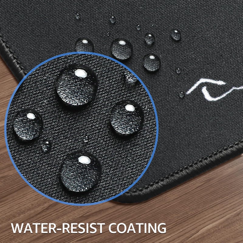 KTRIO Large Gaming Mouse Pad Desk Mat, Superior Micro-Weave Cloth, Non-Slip Rubber Base, Stitched Edges, Water-Resistant, for Gamer, Office & Home, 31.5 x 15.7 Inchï¼ŒKanagawa Wave - Image 5