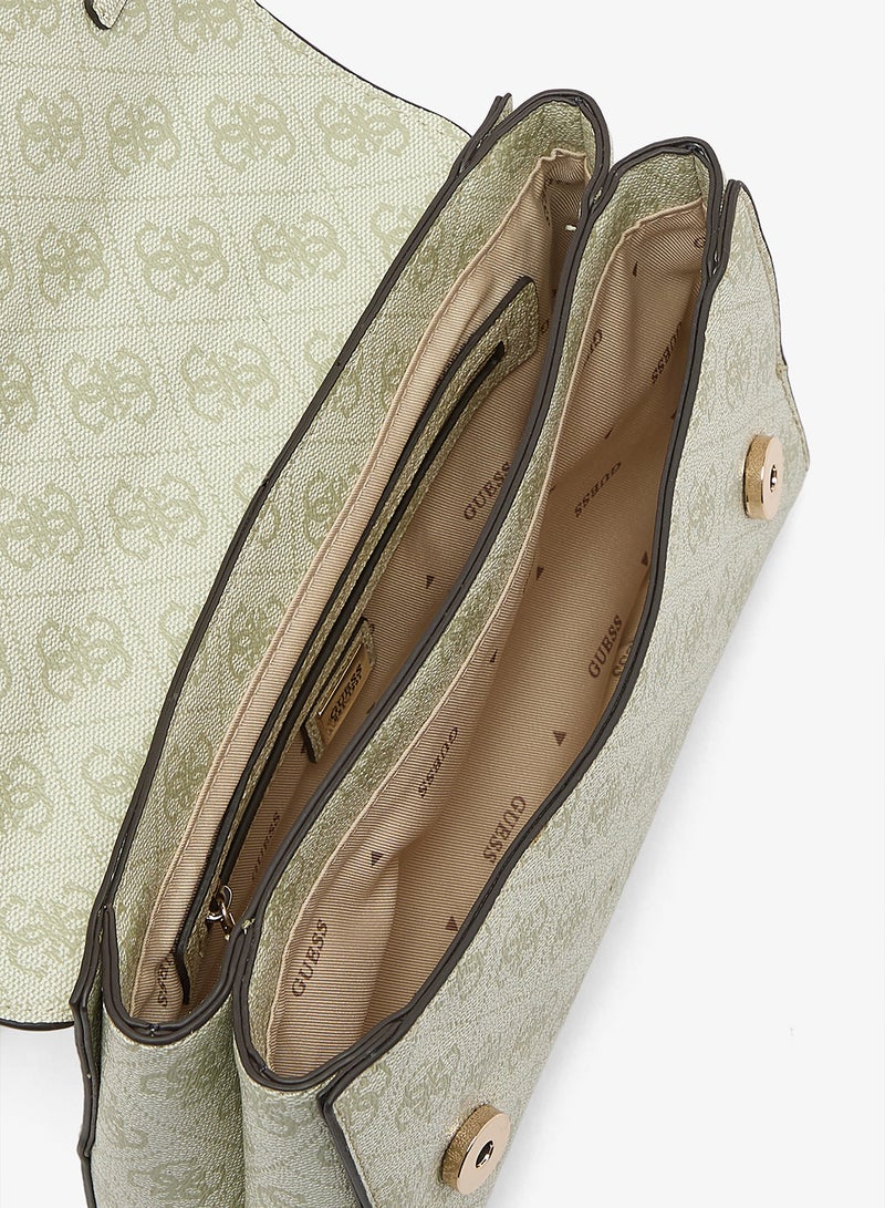 GUESS Leona Logo Convertible Crossbody Bag - Image 4