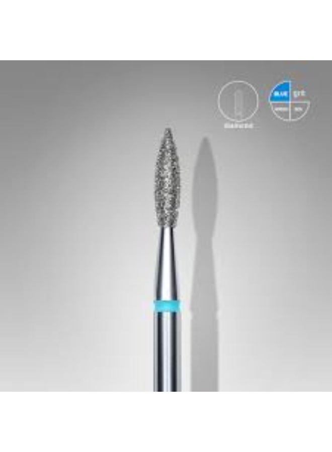 ستالكس برو مثقاب اظافر ماسي مدبب ازرق كاللهب - راس خبير قطر 2.1 مم الجزء العامل 8مم - Image 1