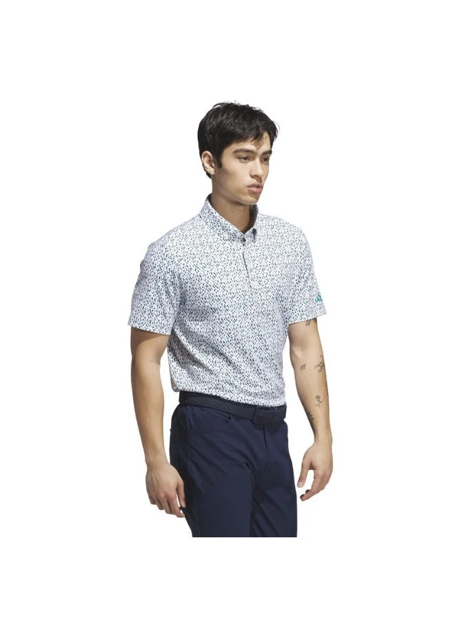 Adidas WHITE/PURTEA Ultimate365 Micro Argyle Polo Shirt for Men | Best Price UAE