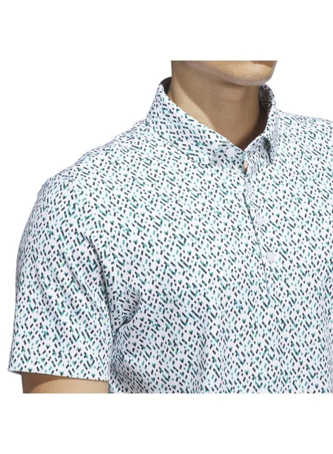 Adidas WHITE/PURTEA Ultimate365 Micro Argyle Polo Shirt for Men | Best Price UAE