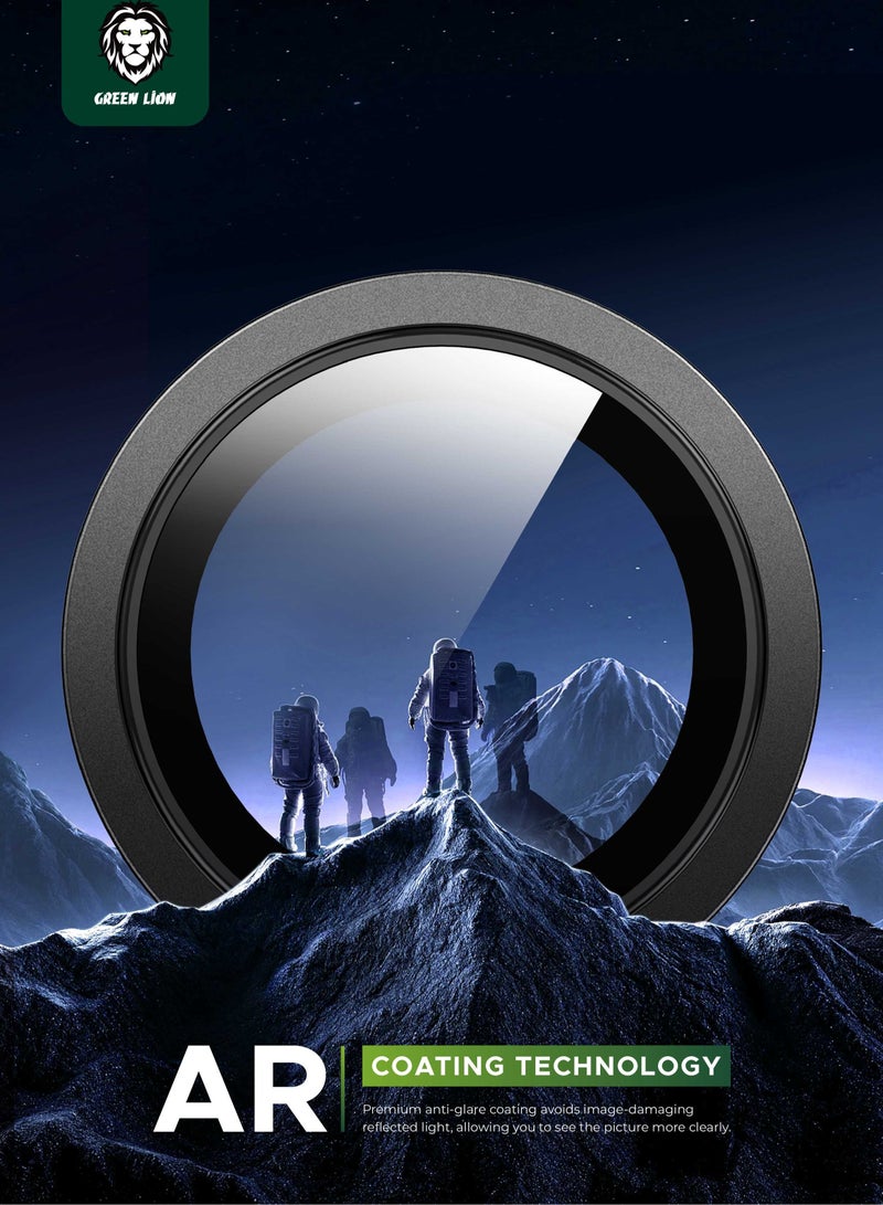 GREEN LION HD Plus Camera Lens for iPhone 16 Pro / 16 ProMax / Anti Fingerprint / Anti Glare Coating / Anti Scratch / Water Resistant / Nano Absorption / Durable Glass / Easy to Install / High Quality / Maximum Protection / Ultra Clear Lenses - Black - Image 5