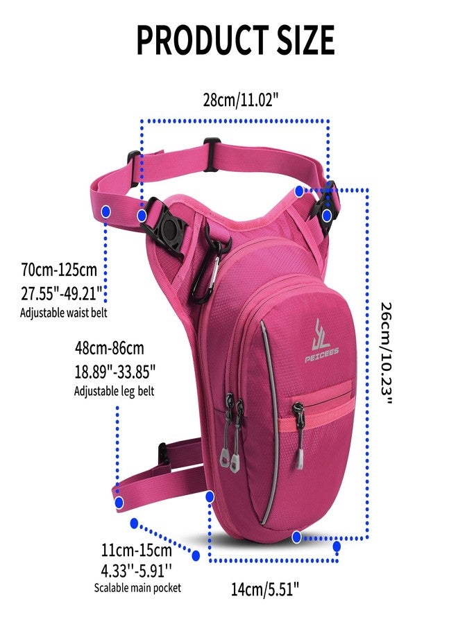 Peicees Leg Bag for Men Fanny Packs Women Men Outdoor Thigh Bags Motorcycle Ride Crossbody Backpack - Image 5