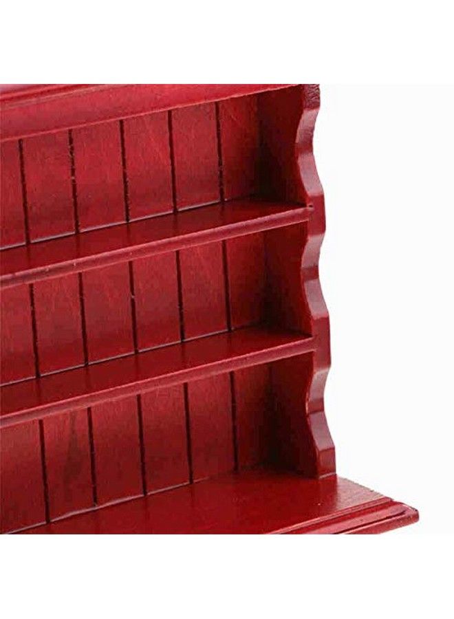 EatingBiting 1:12 Dollhouse Miniature Furniture Wooden Bookcase Sideboard Cabinet Shelf Bookshelf Storage Shelves Organizer Cabinet Storage Shelves Room Mini Furniture Four Drawers Two Cabinet Doors - Image 5