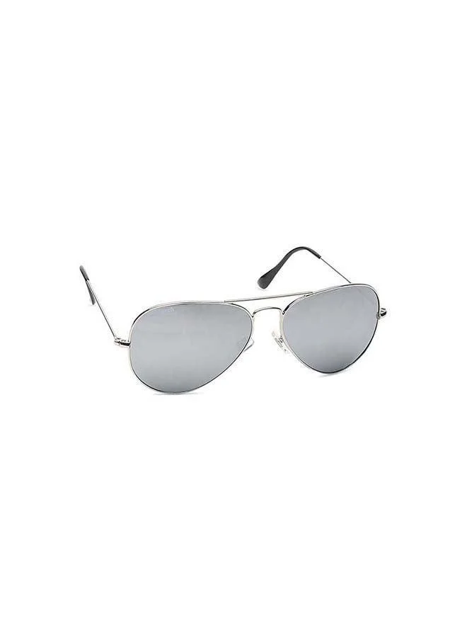 fastrack Silver Aviator Men Sunglasses (M165BK22G|57)