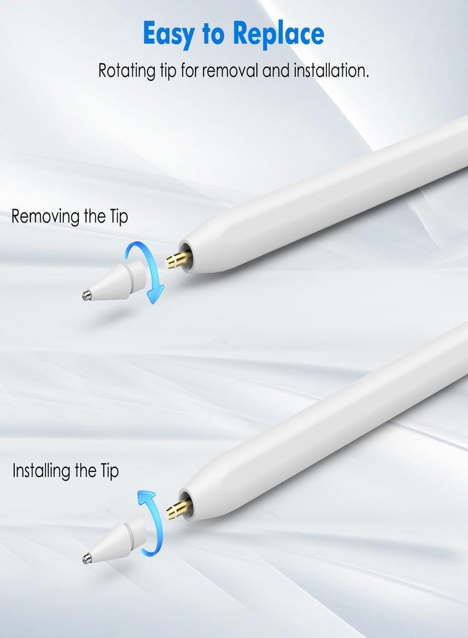 MoKo Replacement Tips for Apple Pencil, Fine Point & Metal Pen Tips for Apple Pencil 1st/2nd Gen/USB-C/Pro Nibs - 4 Pack - Image 4