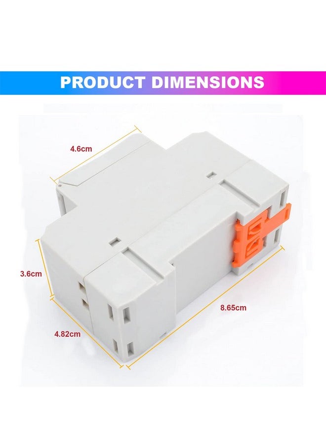 amiciSmart Digital Programmable Timer Switch Relay in-Built 7 Days Schedule, DIN Rail Mounted, 220V, 30A
