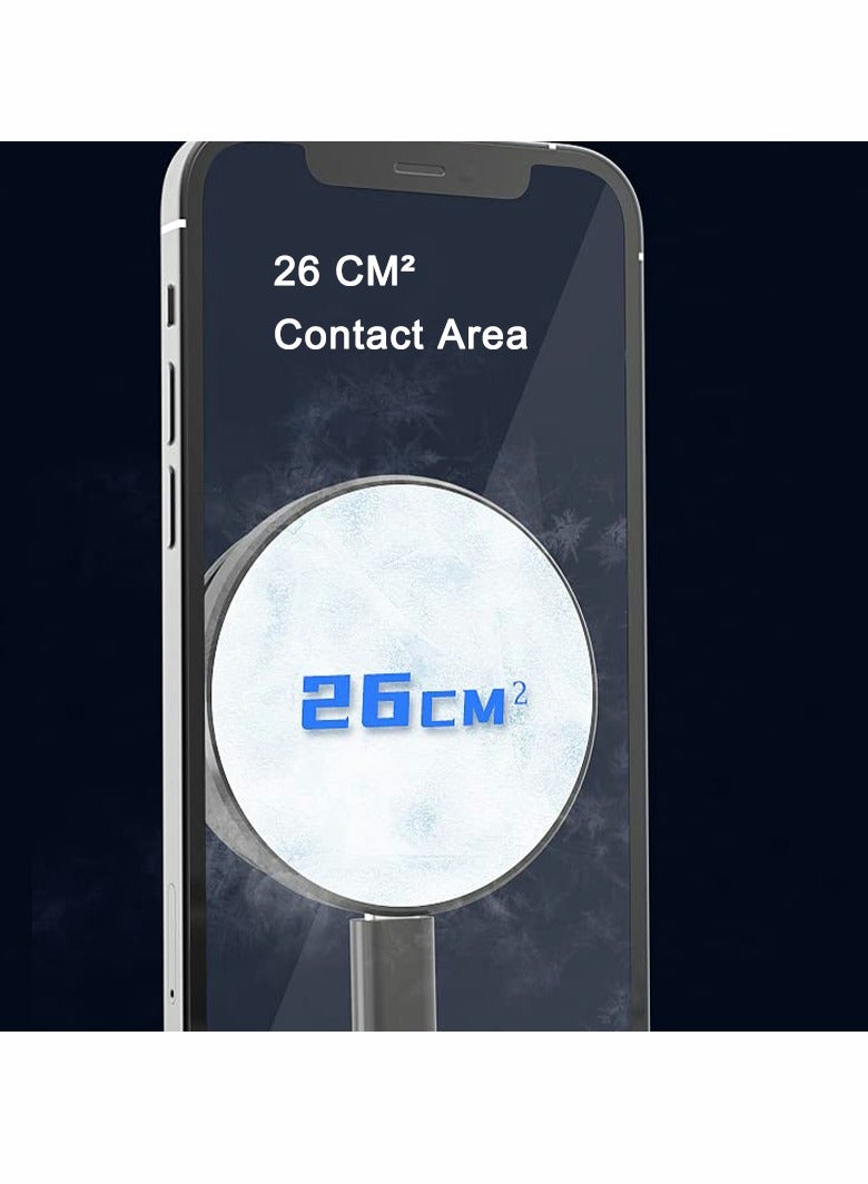 SOLARAE Cell Phone Magnetic Cooler, Cell Phone Cooling Fun Portable Mobile Phone Radiator Cooling Fan, Gaming Semiconductor Cooling for iPhone iOS for Android and Tablet for ipad - Image 4
