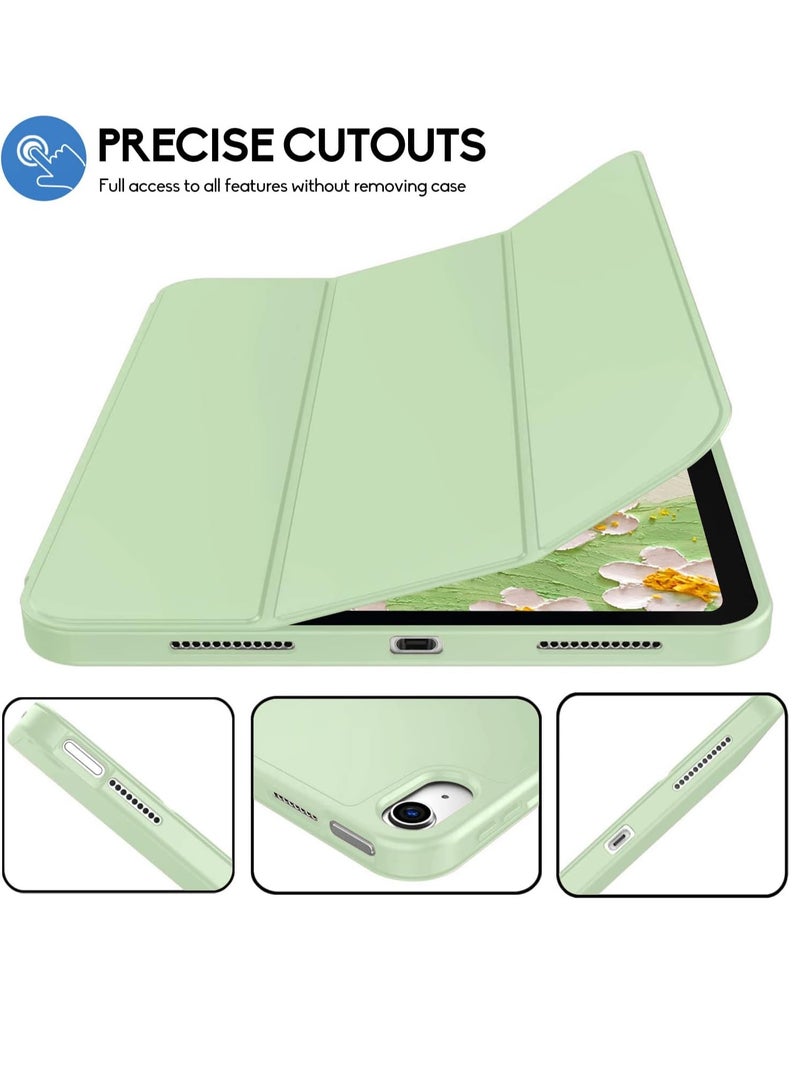 ELTRAZONE iPad 10th Generation Case 2022 with Pencil Holder - Soft TPU Back Protective Smart Trifold Stand Cover for iPad 10.9 Inch (10th Gen), Auto Wake/Sleep - Matcha Green - Image 5