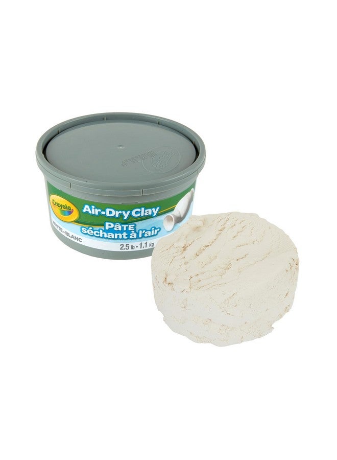 Crayola Air Dry Clay Bucket, White (2.5Lb) - Image 1