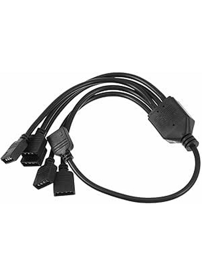 Argb Splitter Cable 3 Pin RGB Extension Connector 4 Way for LED Strip Computer Accessory Easy Lighting Setup Connection - Image 1