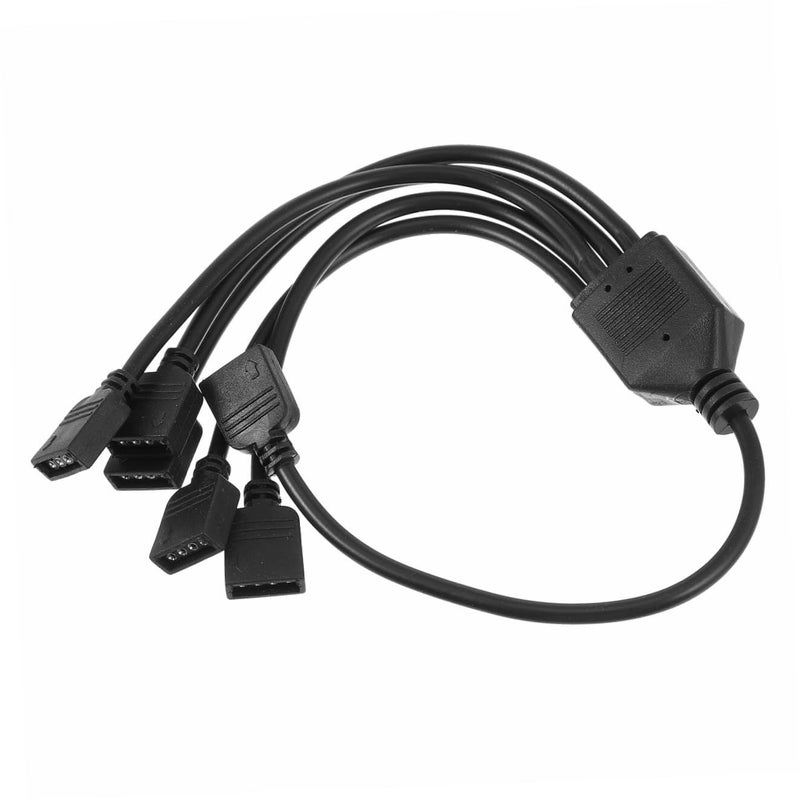 Argb Splitter Cable 3 Pin RGB Extension Connector 4 Way for LED Strip Computer Accessory Easy Lighting Setup Connection - Image 2