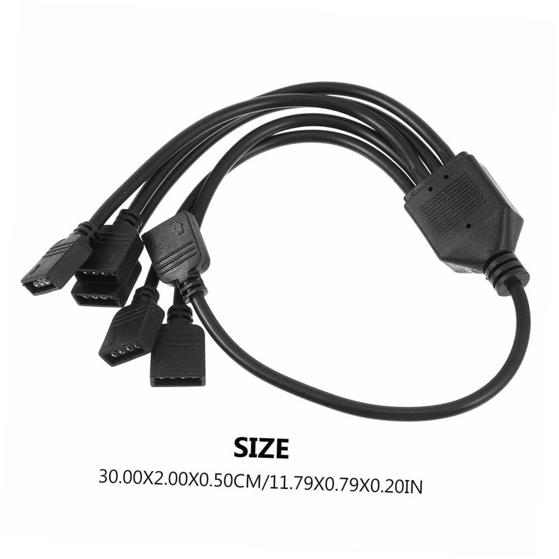 Argb Splitter Cable 3 Pin RGB Extension Connector 4 Way for LED Strip Computer Accessory Easy Lighting Setup Connection - Image 3