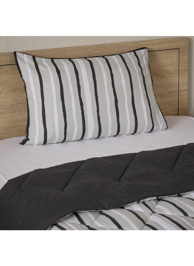 Home Box Madrid Akaa 2-Piece Twin Reversible Microfibre Comforter Set 220 x 160 cm  - Image 2