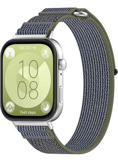 Trail Solo Loop Strap Compatible With Huawei Watch Fit 3 Elastic Adjustable Nylon Woven Replacement Bands