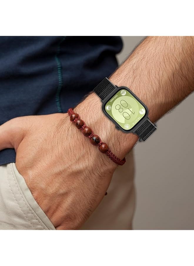 erorex - Trail Solo Loop Strap Compatible With Huawei Watch Fit 3 Elastic Adjustable Nylon Woven Replacement Bands - Image 1
