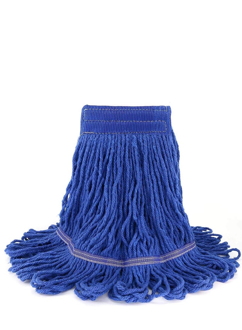 SYOSI Ocedar Sponge Mop Refill Loop-End Cotton String Mop Head, Heavy Duty String Mop Refills, 6 Inch Headband, Mop Head Replacement for Home, Industrial and Commercial Use (Blue) - Image 1