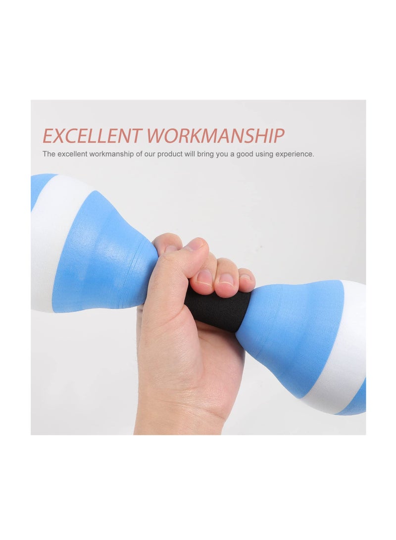 Excefore 2 Pieces Aquatic Exercise Dumbells, Water Aerobic Exercise Foam Dumbbells, Suitable for Weight Loss Adults Family Fitness Equipment - Image 4