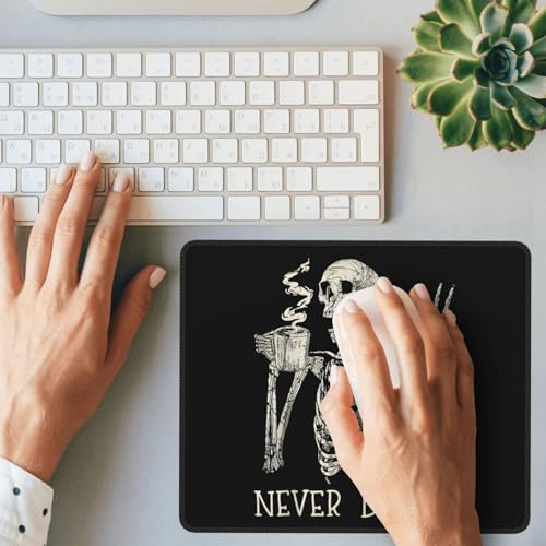 Mahrokh Skull Mouse Pad for Desk, Cute Skeleton Mouse Pads for Wireless Mouse, Funny Waterproof Mousepad for Office Laptop Computer, Non-Slip Rubber Base Stitched Edge (Color-D) - Image 2