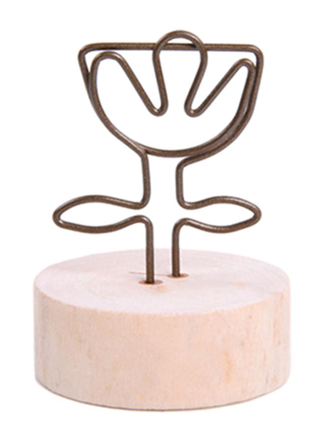 NIBEMINENT Creative Round Card Pendant Furnishing Articles Picture Frame Beige