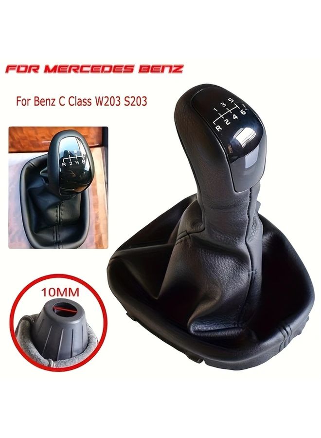 AVANTGARDE 6 Speed Manual Gear Shift Knob Cover Black ABS Replacement - Image 2