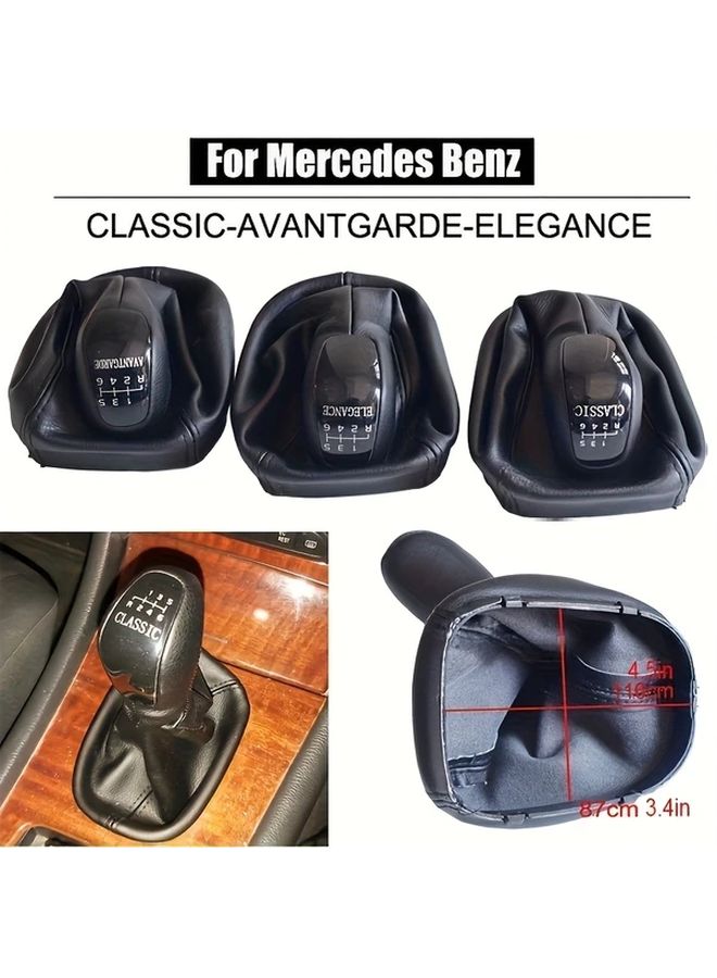 AVANTGARDE 6 Speed Manual Gear Shift Knob Cover Black ABS Replacement - Image 3