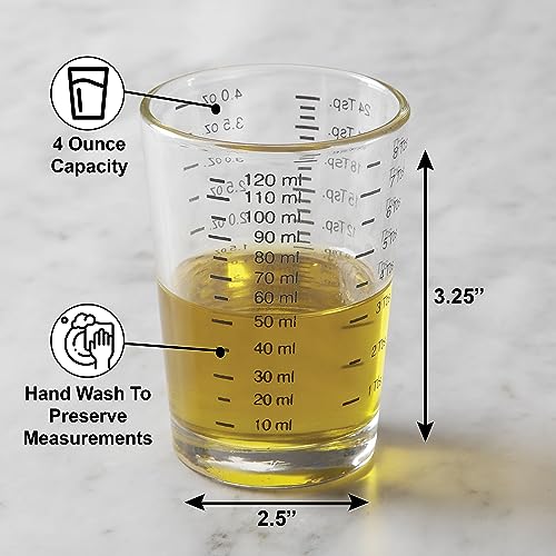Fox Run Mini Measuring Cup Shot Glass, 4 Ounce - Image 4