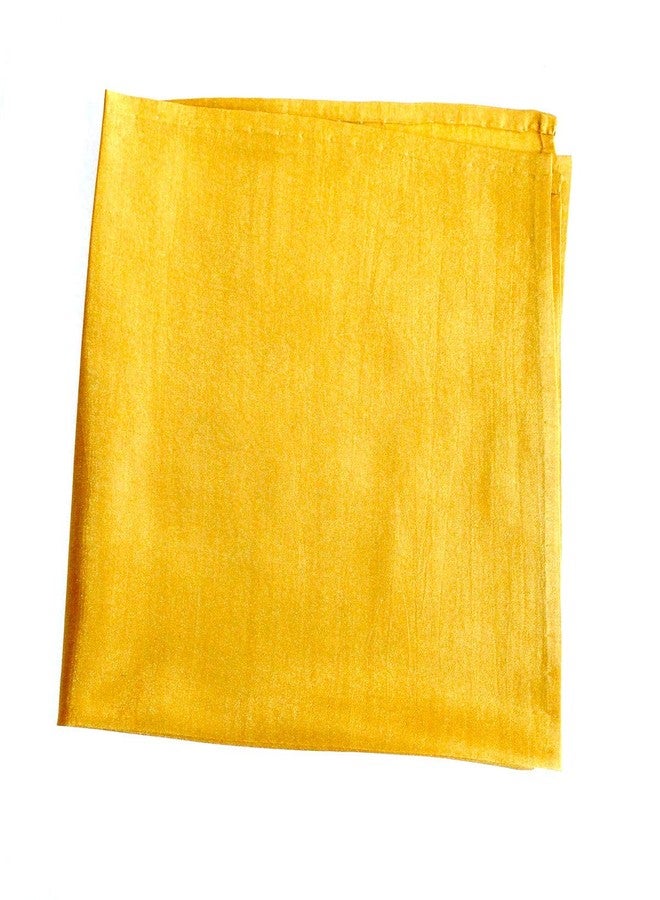 Royal Silk Spiffy Yellow Silk Pocket Square Smooth Mulberry Silk - 100% Silk - Large 16” Square - Image 2