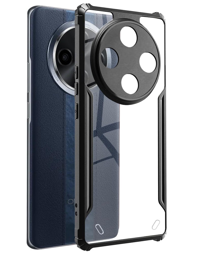 SPAZY CASE® Oppo F27 Pro Plus 5G Back Cover | Transparent Crystal Clear Hard PC Back Case with TPU Bumper, Drop Protection Case Cover for Oppo F27 Pro Plus 5G - Image 1