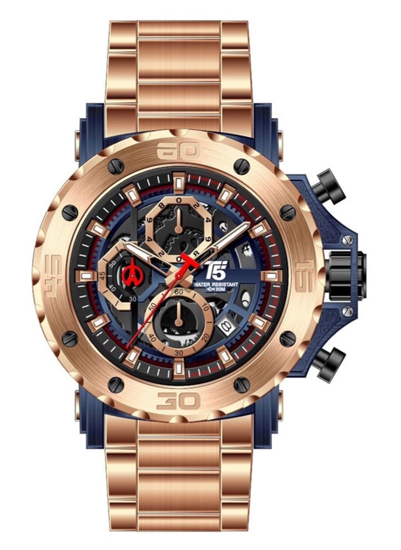 T5 - T5 Men's Chronograph Stainless Steel Watch - Image 1