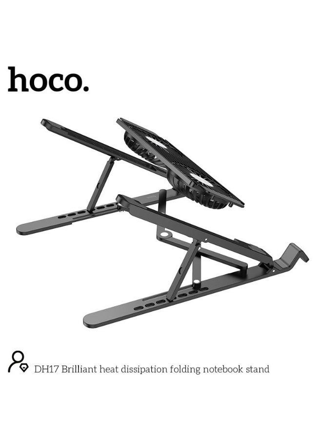 hoco. DH17 Adjustable Laptop Stand with Heat Dissipation – Foldable & Portable Design - Image 2