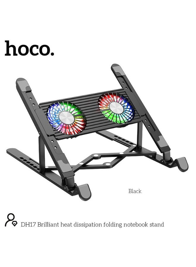 hoco. DH17 Adjustable Laptop Stand with Heat Dissipation – Foldable & Portable Design - Image 1