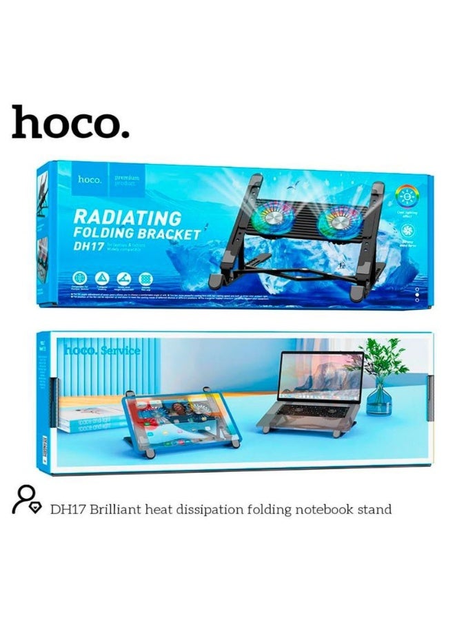hoco. DH17 Adjustable Laptop Stand with Heat Dissipation – Foldable & Portable Design - Image 5