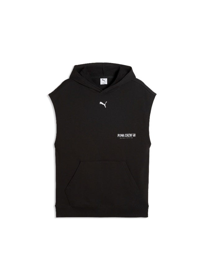 PUMA Mens Graphic French Terry Sleeveless Hoodie - Image 1
