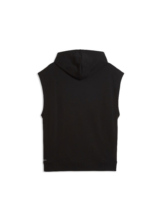 PUMA Mens Graphic French Terry Sleeveless Hoodie - Image 4