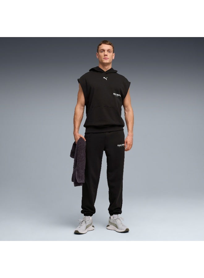 PUMA Mens Graphic French Terry Sleeveless Hoodie - Image 5