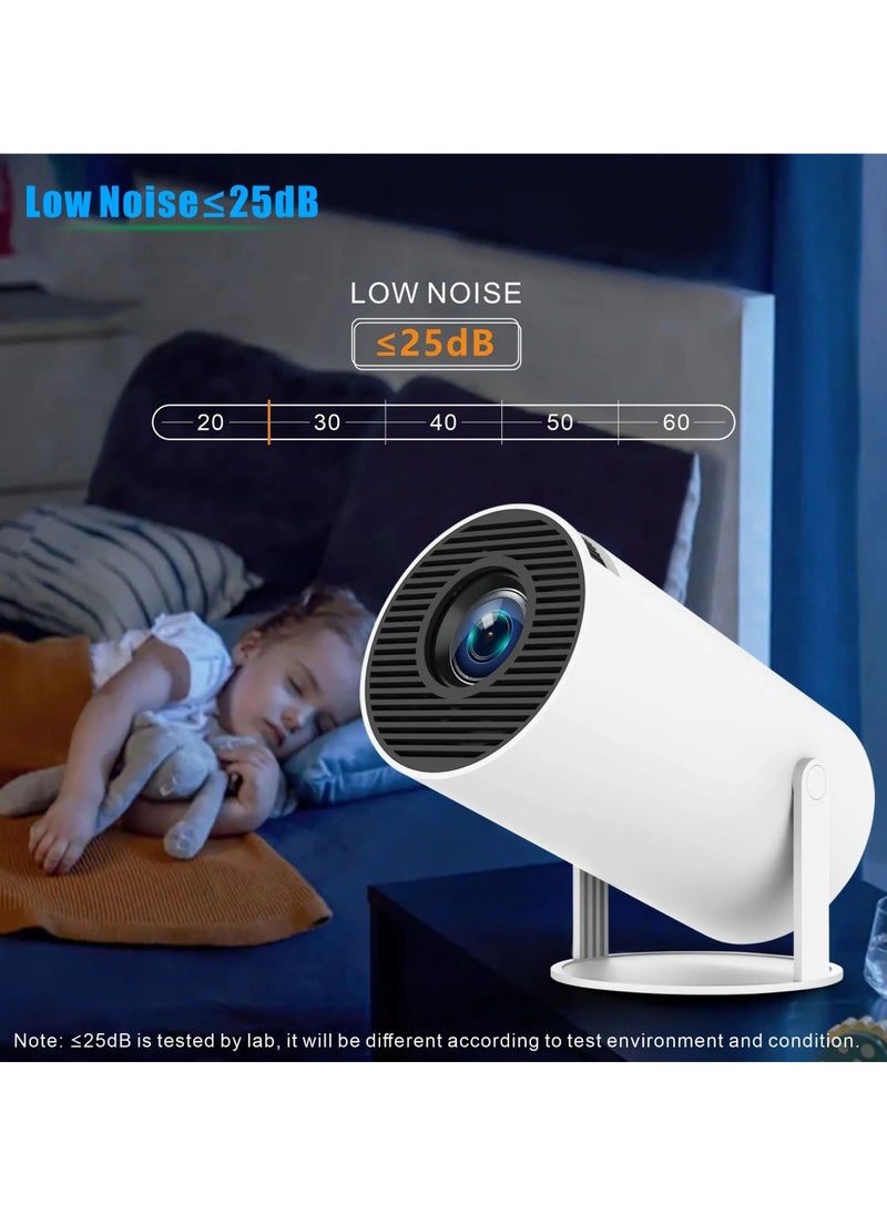 DIGI CORE - Smart Projector Mini Projector Auto Keystone Correction Portable Projector Full HD 2.4 5G WiFi BT 5.0 130 Inch Screen 180 Degree Flip Home Video Projector Outdoor Projector Android 11.0 Support Compatible With TV Stick/HDMI/USB/PS5/iOS/PS4 - Image 1