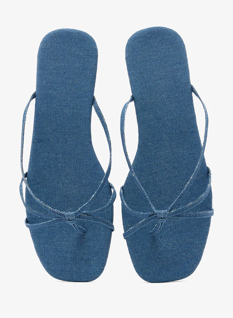 Ella  Strap Detail Flat Sandals for Women | Best Price UAE