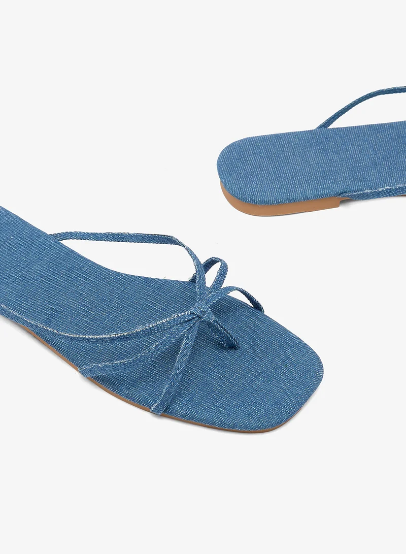 Ella  Strap Detail Flat Sandals for Women | Best Price UAE