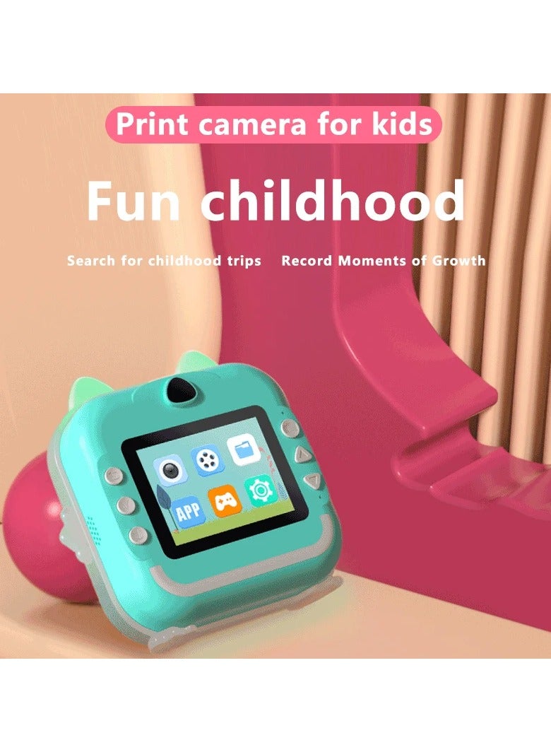 AROAQ Children's 1080P HD Digital Camera with Instant Print for Kids - Fun and Easy Thermal Print Camera with 32G Memory - Image 4