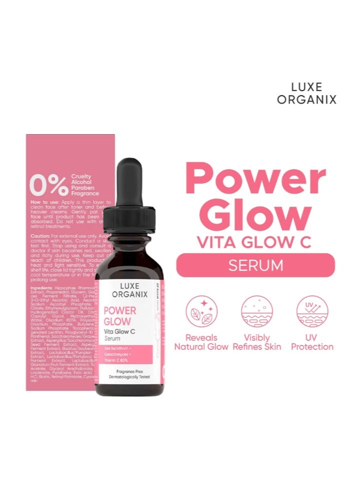 LUXE ORGANIX سيروم باور جلو فيتا جلو 30 مل - Image 3