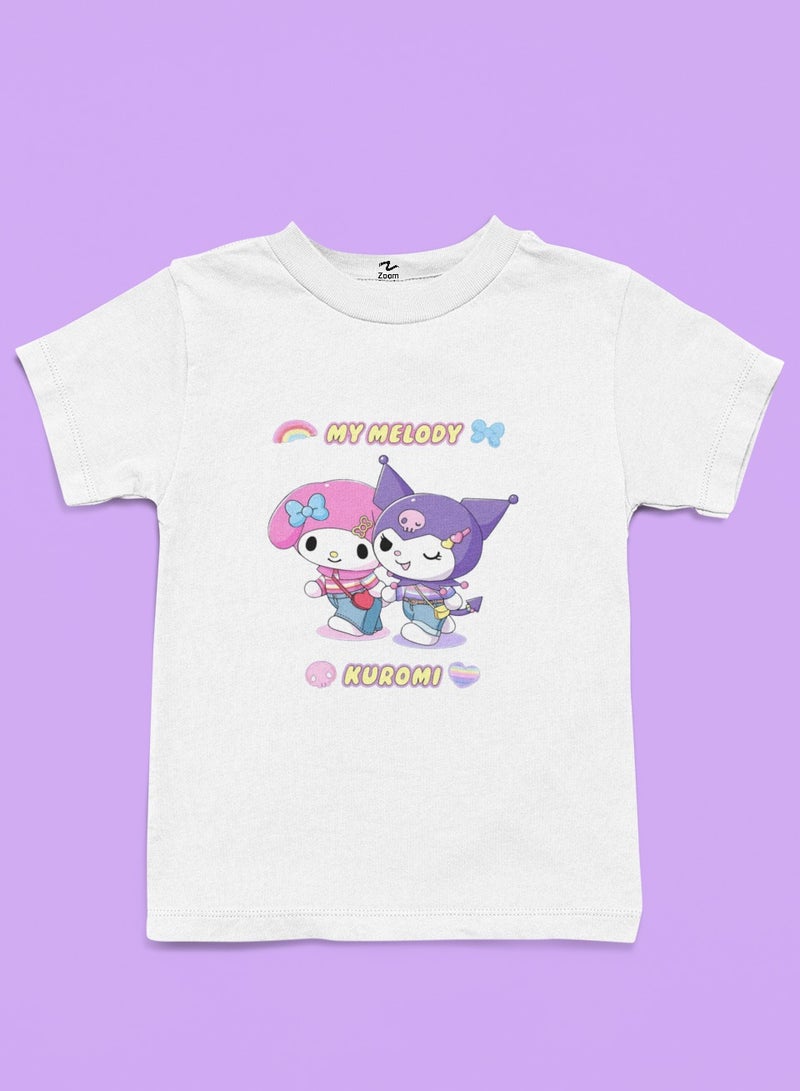 ZOOM Rainbow Design My Melody and Kuromi T-Shirt Design 