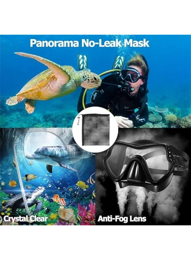 HOOKOR Snorkel Mask Set Snorkeling Gear Dry Snorkel Set and Mask Kids Adults Anti Fog 180 Degree Seaview with Mesh Bag, Scuba Diving Swimming Training Equipment Men Women - Image 5