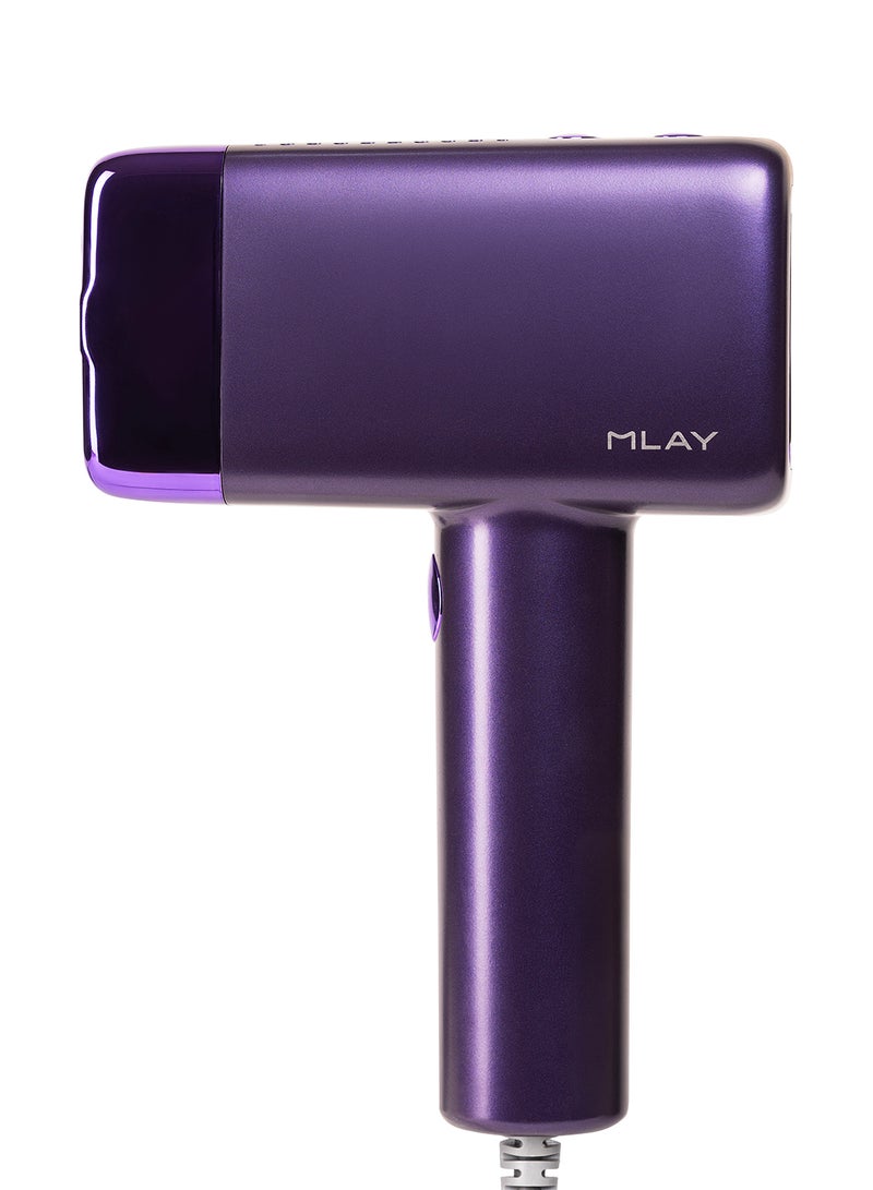 MLAY T14  Dark Purple With Smart AI Skin Sensor | ICE Cooling Touch | Replaceable Lamp Heads | FDA, ISO & NILES Certified | 24-Month Warranty | Ultra-Fast & Painless - Image 3