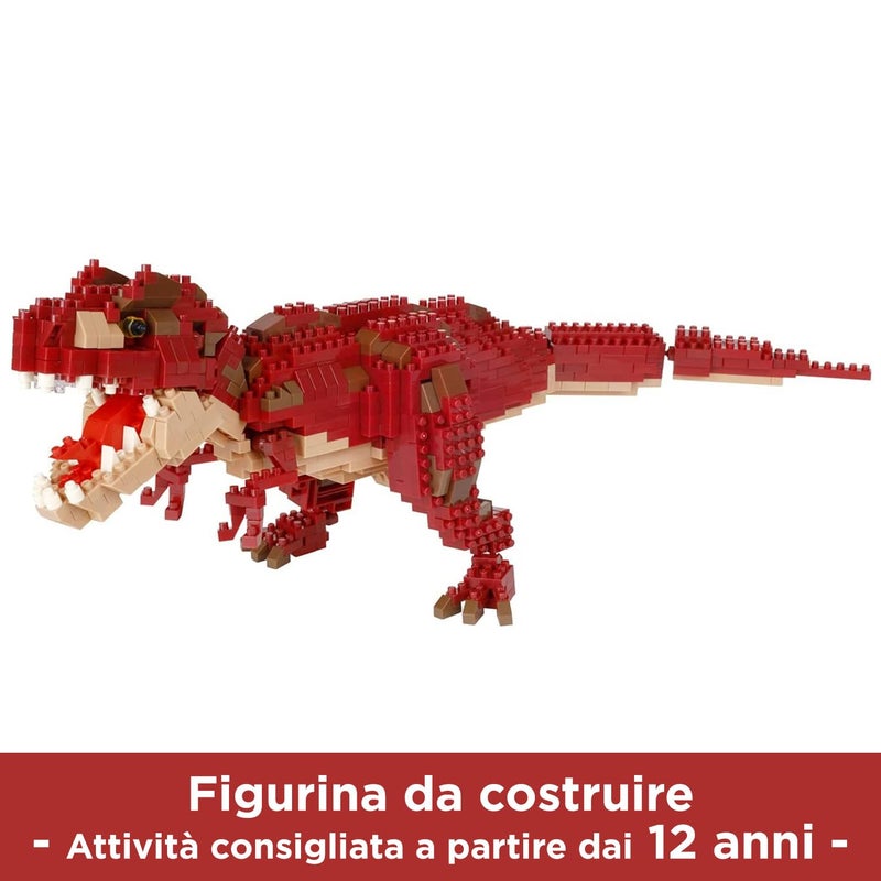 Kawada nanoblock - Dinosaurs - Dinosaur Deluxe Edition Tyrannosaurus Rex, Advanced Hobby Series Building Kit - Image 4